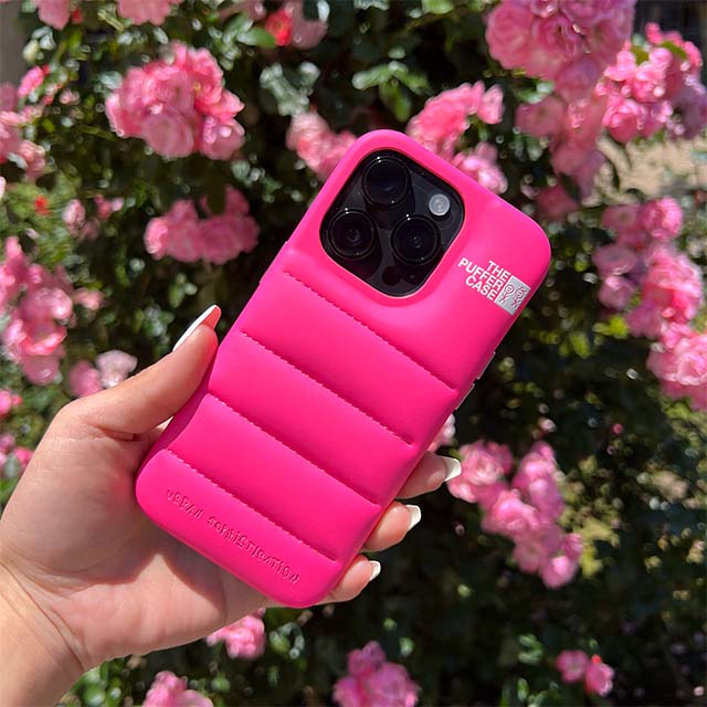 【iPhone14 Pro Max ケース】THE PUFFER CASE (HOT PINK)サブ画像