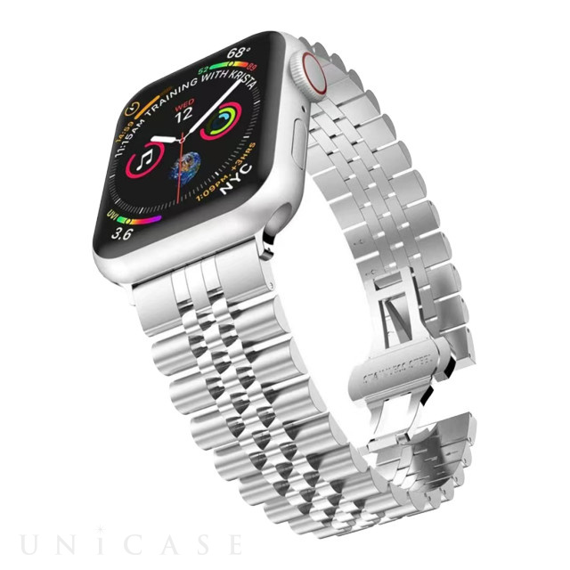 【Apple Watch バンド 49/45/44/42mm】クラシックバンド ジュビリー (シルバー) for Apple Watch Ultra2/1/SE(第2/1世代)/Series9/8/7/6/5/4/3/2/1