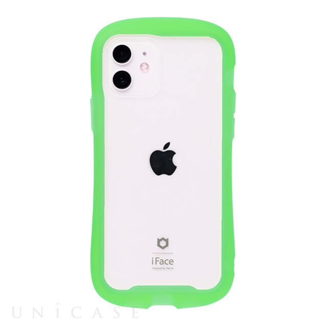【iPhone12/12 Pro ケース】iFace Reflection Neo 強化ガラスクリアケース (クリアグリーン)