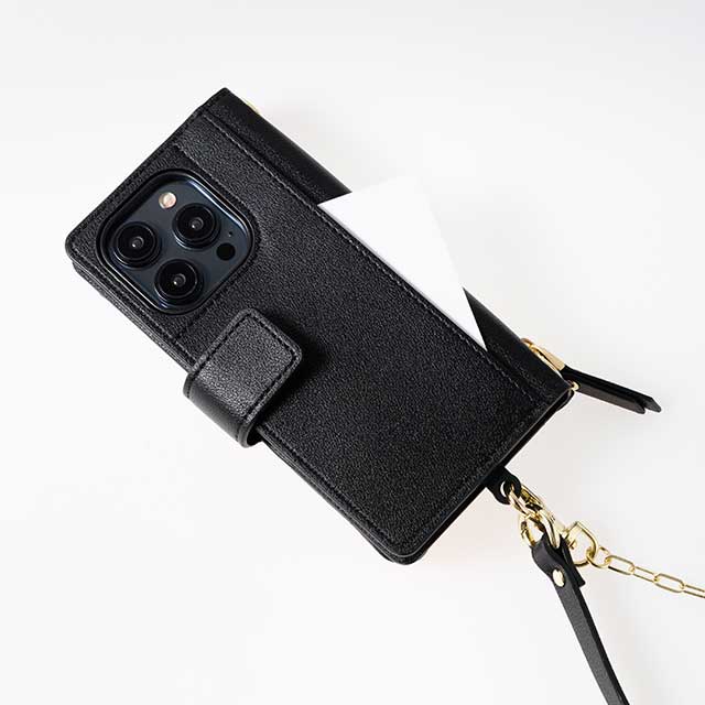 【iPhone15/14/13 ケース】Minimal Pouch Case (black)サブ画像