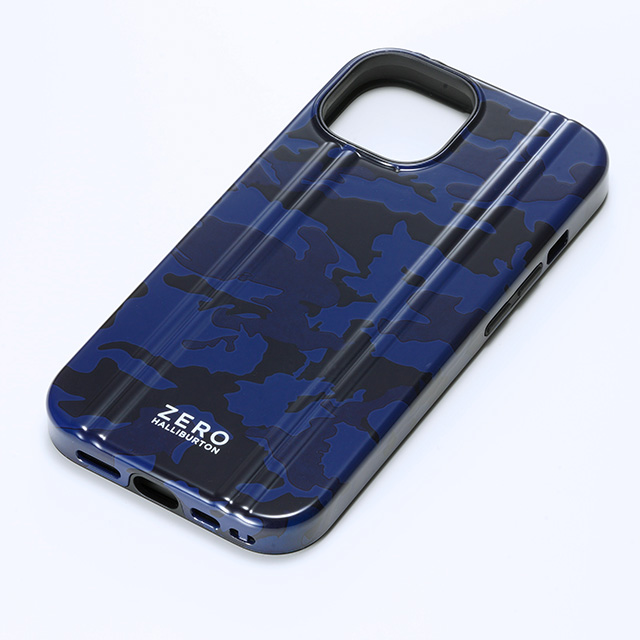 【iPhone15/14/13 ケース】ZERO HALLIBURTON Hybrid Shockproof Case (Navy Camo)サブ画像