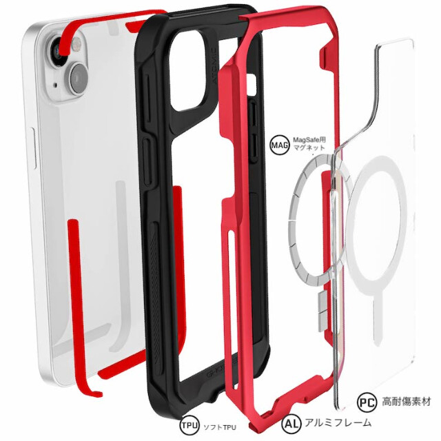 【iPhone15 Plus ケース】Atomic Slim with MagSafe (Red)サブ画像