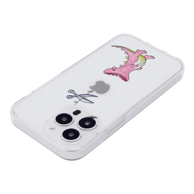 【iPhone15 Pro ケース】ソフトクリアケース (はらぺこザウルス ピンク)サブ画像
