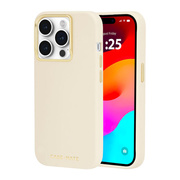 【iPhone15 Pro ケース】MagSafe対応 抗菌 リサイクル材料 Silicone (Beige)