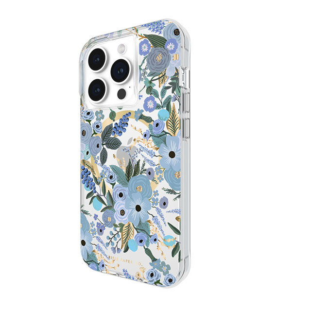【iPhone15 Pro ケース】MagSafe対応 抗菌 リサイクル材料 Garden Party Blueサブ画像