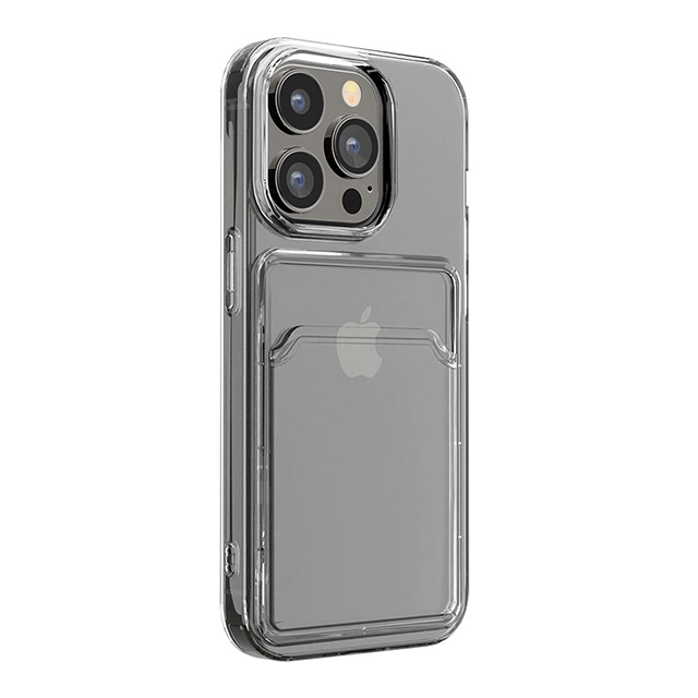【iPhone15 Pro ケース】クリアポケットケース (クリア)サブ画像