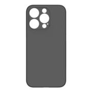 【iPhone15 Pro ケース】[AIR-REAL Solid] 超精密設計 超極薄軽量ケース (フロステッドブラック)