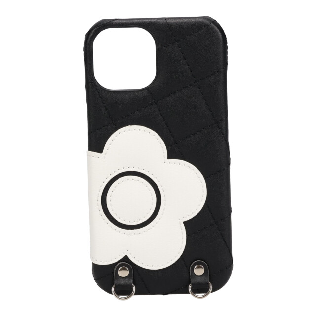 【iPhone15 ケース】DAISY PACH PU QUILT Leather New Sling Case (BLACK/WHITE)サブ画像