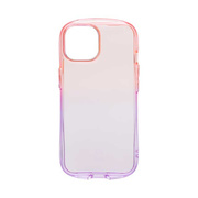 【iPhone15 ケース】iFace Look in Clear Lollyケース (ピーチ/ヴァイオレット)