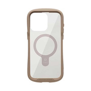 【iPhone15 Pro Max ケース】iFace Reflection Magnetic強化ガラスクリアケース (ベージュ)