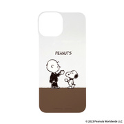 【iPhone15】PEANUTS iFace Reflection専用インナーシート (コーヒー)