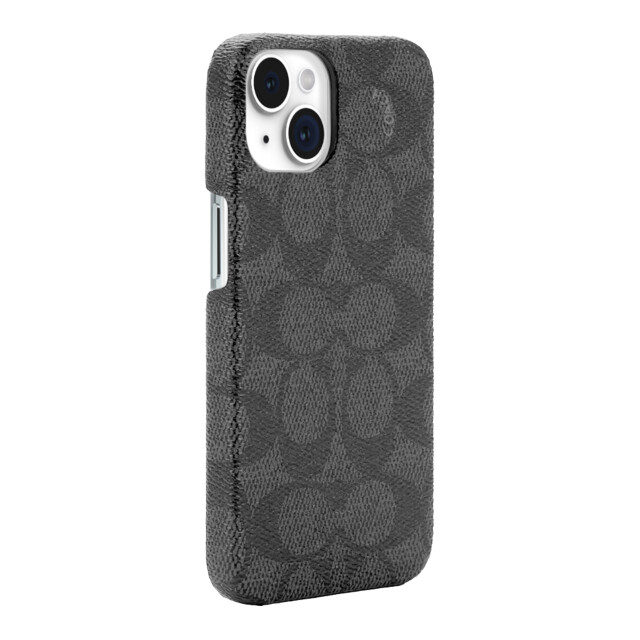 【iPhone15/14/13 ケース】Leather Slim Wrap Case (Signature C Charcoal)サブ画像