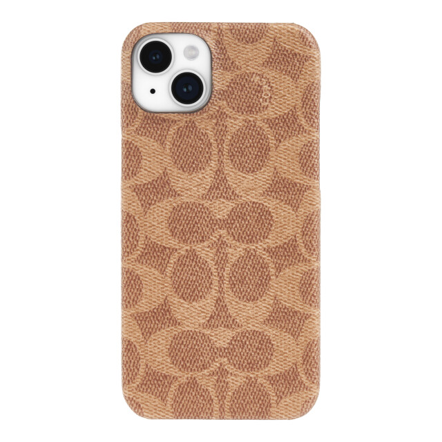 【iPhone15 Plus ケース】Leather Slim Wrap Case (Signature C Tan)サブ画像