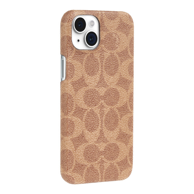 【iPhone15 Plus ケース】Leather Slim Wrap Case (Signature C Tan)サブ画像