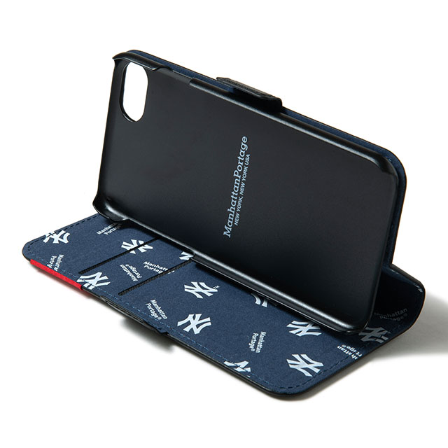 【iPhoneSE(第3/2世代)/8/7 ケース】MLB Embroidery Book Type Case (NYY)サブ画像