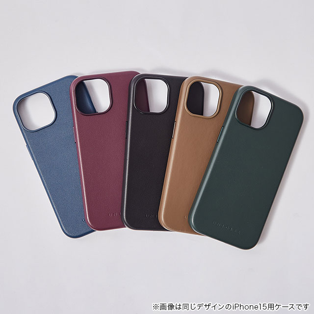 【iPhone15 Pro ケース】Leather Plain Case(green)サブ画像