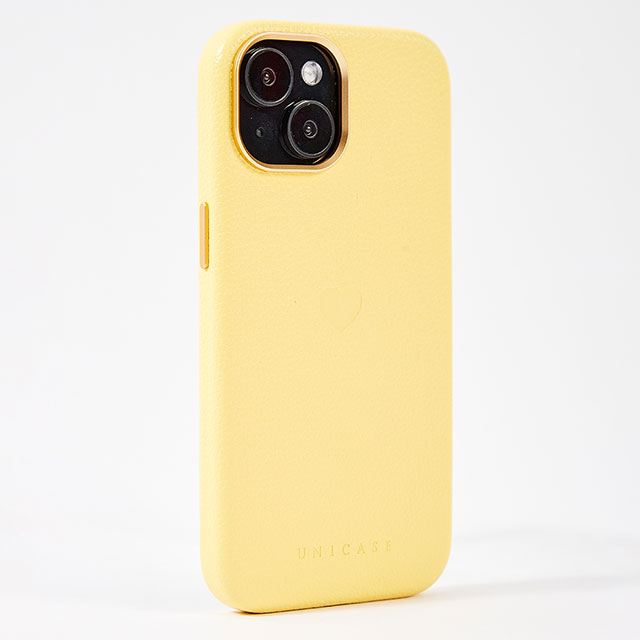 【iPhone15/14/13 ケース】Heart Shrink Case(pale yellow)サブ画像