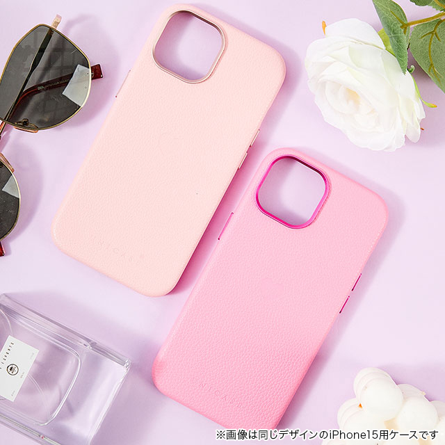【iPhone15 Pro ケース】Heart Shrink Case(pale pink)サブ画像