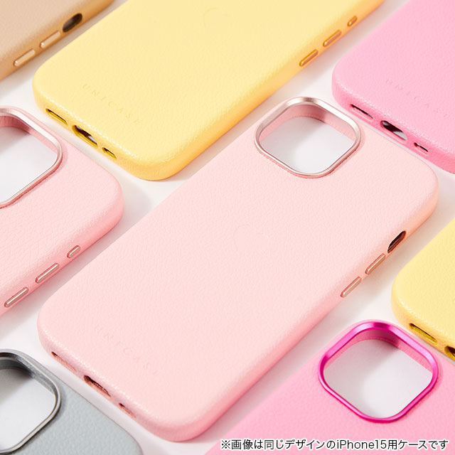 【iPhone15 Pro ケース】Heart Shrink Case(pale yellow)サブ画像