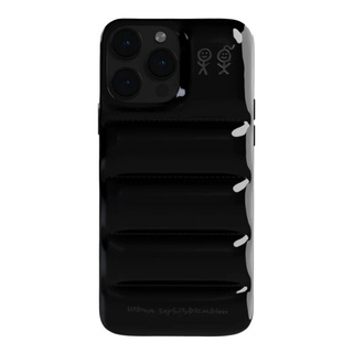 【iPhone15 Pro Max ケース】THE PUFFER CASE (BLACK MANHATTAN)