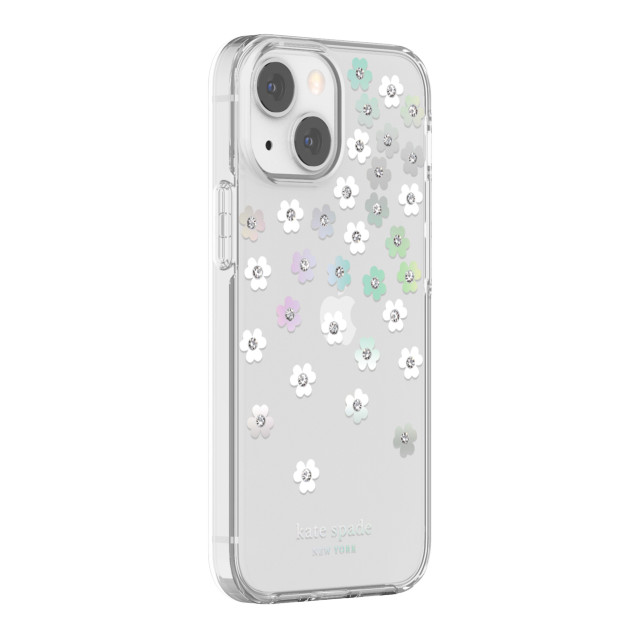 【アウトレット】【iPhone13 mini ケース】Protective Hardshell Case (Scattered Flowers/Iridescent/Clear/White/Gems)サブ画像