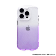 【iPhone15 ケース】iFace Look in Clear Lollyケース (クリア/ヴァイオレット)
