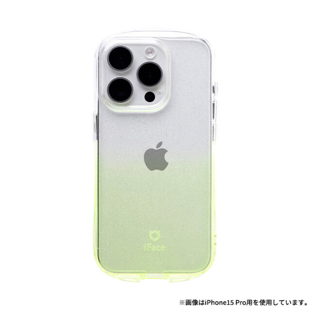 【iPhone15 ケース】iFace Look in Clear Lollyケース (クリア/ライム)