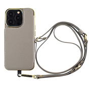 【アウトレット】【iPhone15 Pro ケース】Cross Body Case Duo (gray)