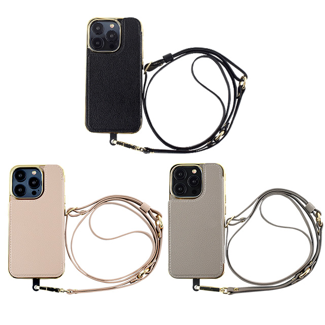 【アウトレット】【iPhone15 Pro ケース】Cross Body Case Duo (beige)サブ画像