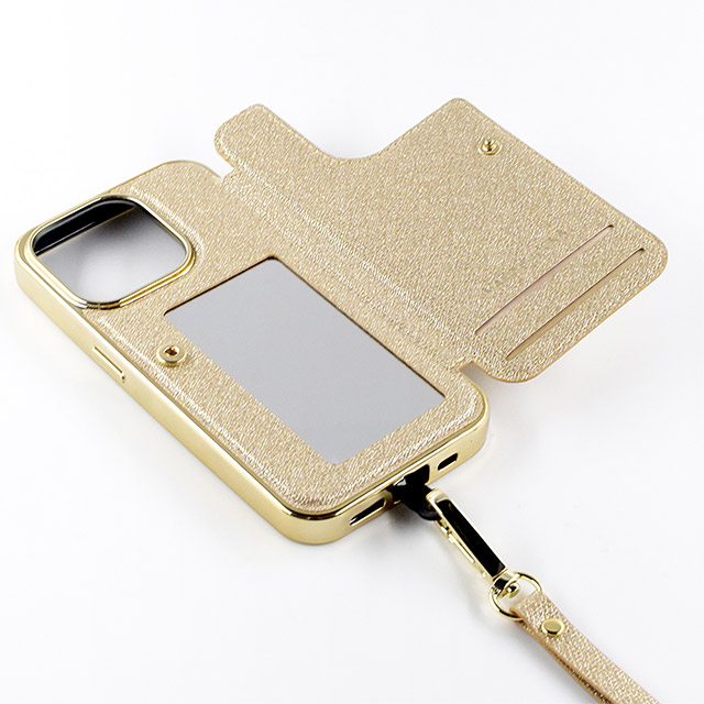【アウトレット】【iPhone15 Pro ケース】Cross Body Case Duo (prism gold)サブ画像