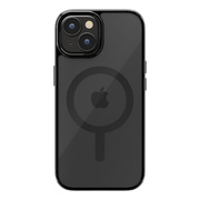 【iPhone15/14/13 ケース】MagSafe対応 ハイブリッドケース (メタリック/ブラック)