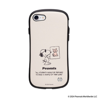 【iPhoneSE(第3/2世代)/8/7 ケース】PEANUTS iFace First Classケース (くすみホワイト/ジョー・クール)