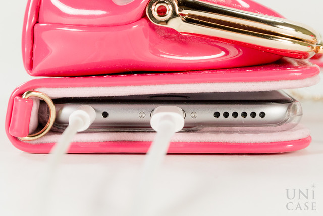 【iPhone6s/6 ケース】icoin GAMACO ピンクのサウンドボタン