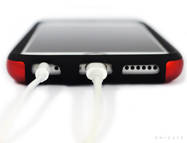 【iPhone6s/6 ケース】EVERLAST for iPhone6s/6 (Red)のコネクタ周り