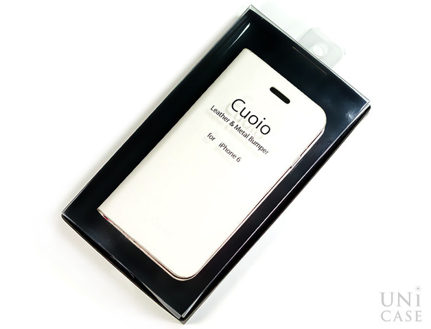 【iPhone6 ケース】Cuoio 白×レッドのパッケージ