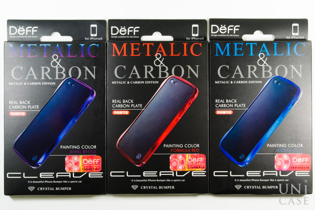 【iPhone5s/5 ケース】輝きが美しいバンパー:CLEAVE CRYSTAL BUMPER METALIC & CARBON EDITION