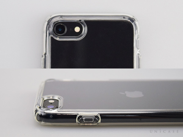 【iPhoneSE(第2世代)/8/7 ケース】Crystal Hybrid (Crystal Clear)装着レビュー カメラ