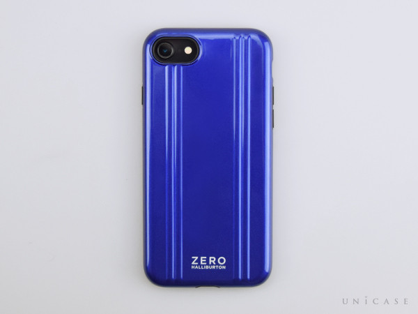 【iPhoneSE(第2世代)/8/7 ケース】ZERO HALLIBURTON Hybrid Shockproof Case for iPhoneSE(第2世代) (Blue)装着レビュー 全体