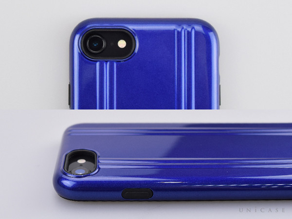 【iPhoneSE(第2世代)/8/7 ケース】ZERO HALLIBURTON Hybrid Shockproof Case for iPhoneSE(第2世代) (Blue)装着レビュー カメラ