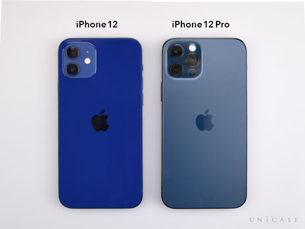 iPhone12(左)とiPhone12Pro(右) 背面比較