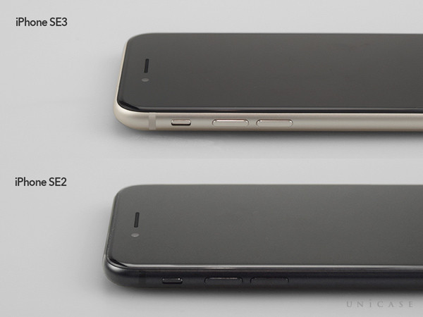 iPhoneSE(第3世代)/SE3（上）、iPhoneSE(第2世代)/SE3（下）音量ボタン
