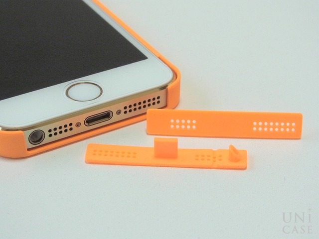 【iPhone5s/5 ケース】NUDE Neon Orangeのプロテクター