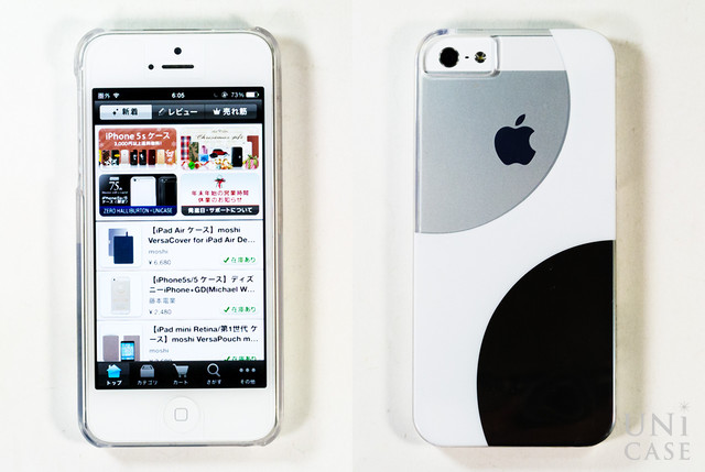 【iPhone5s/5 ケース】AViiQ Mirror on the Wall Round Whiteの全体