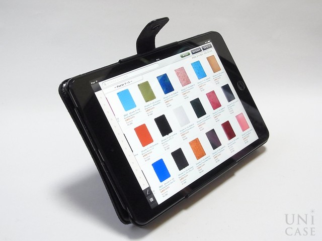 【iPad mini3/2/1 ケース】Masstige Lettering Diary ブラックの利便性