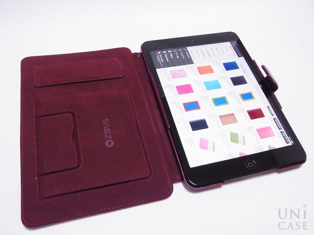 【iPad mini3/2/1 ケース】Masstige Neo Classic Diary ワインレッドの装着