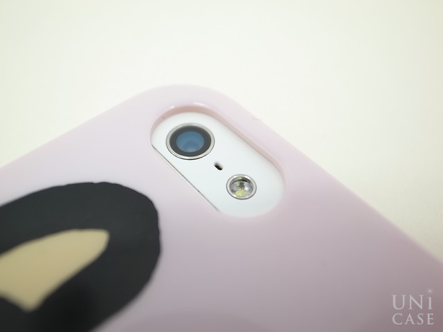 【iPhoneSE(第1世代)/5s/5 ケース】iPhone Case アルパカ(かお) Sのカメラまわり