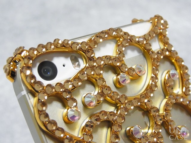 【iPhone5s/5 ケース】フルペーストデコレーションケース Arabesque GOLDのカメラ