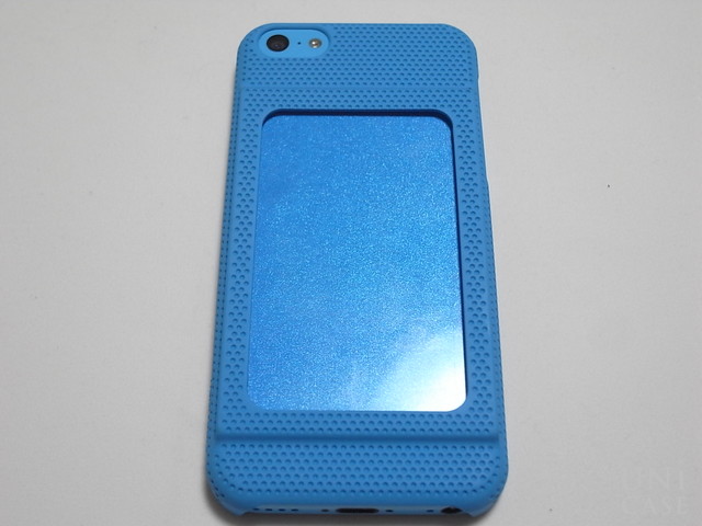 【iPhone5c ケース】Bluevision OsaifuSlim for iPhone 5c Blueの手触り