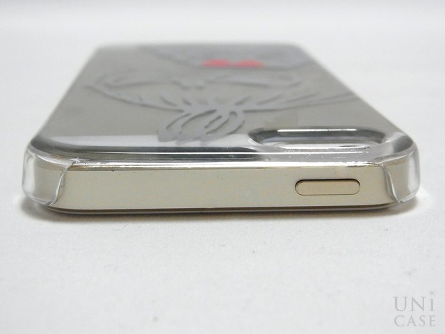 【iPhone5s/5 ケース】ムーミン Clear Hard Case(ミイ/アップ)の電源ボタン