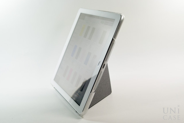 【iPad Air(第1世代) ケース】VersaCover (Denim Blue)の縦置き